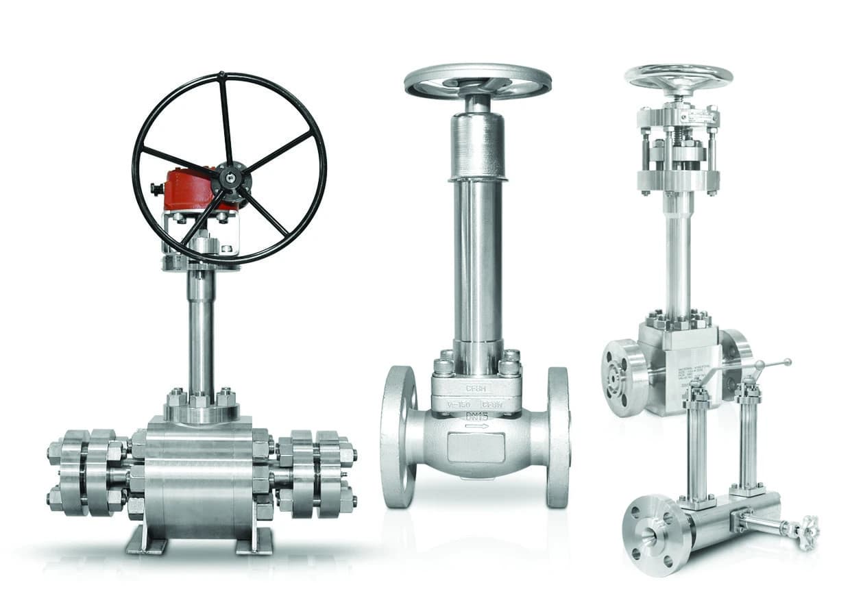 BMT SUPERLOK cryogenic ball, globe and DBB valves with extended bonnets